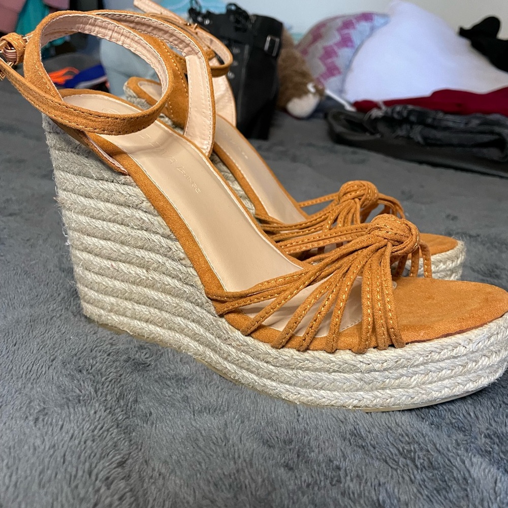Brown wedges from forever 21